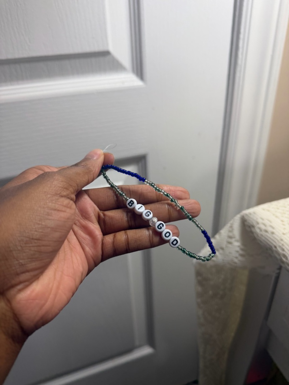 “BIG GOD” Beaded Phone Charm Lanyard